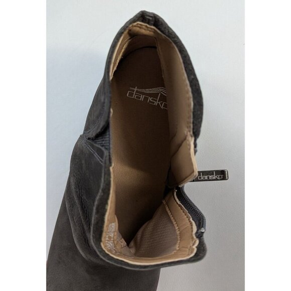 New Dansko Carley Milled Grey Nubuck Leather Boots Size 39/8.5 - Picture 3 of 8